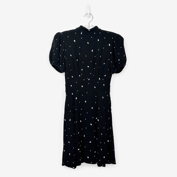 Free People Abbie Mini Dress Size 0 Black Combo - Picture 1 of 4